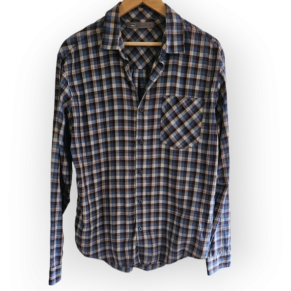 REI Button Up Shirt Size M Long Sleeve Lightweight Multicolor Plaid - Picture 1 of 8